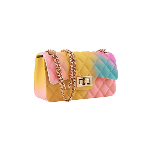 2020 new women's rainbow colored jelly bag fashion shoulder bag pvc gradient female bags
2020 new women's rainbow colored jelly bag fashion shoulder bag pvc gradient female bags
