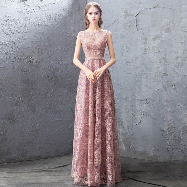 blush lace evening dresses with appliques 2020 long prom gowns beaded waist party dress vestido de noche, Black;red
blush lace evening dresses with appliques 2020 long prom gowns beaded waist party dress vestido de noche, Black;red