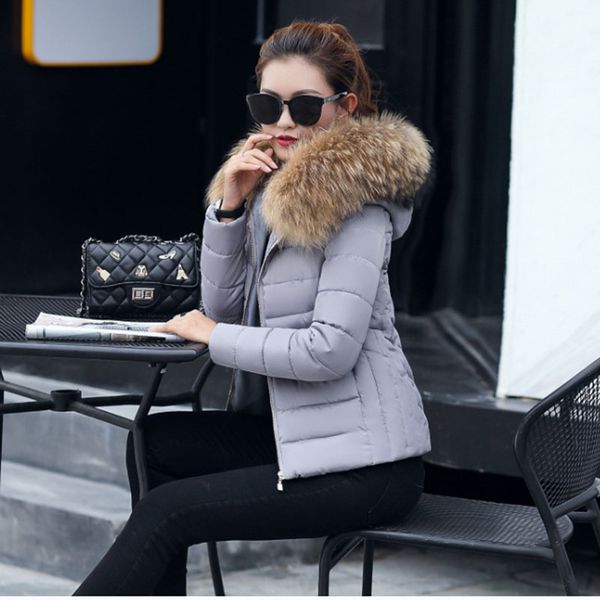 winter jacket women fashion short slim hooded big fur collar thicken keep warm down cotton coat women parka autumn outwear, Black
winter jacket women fashion short slim hooded big fur collar thicken keep warm down cotton coat women parka autumn outwear, Black