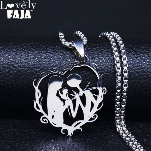 afawa gothic couple necklace stainless steel love necklace for women/men silver color necklaces jewelry gargantilla n4151s03
afawa gothic couple necklace stainless steel love necklace for women/men silver color necklaces jewelry gargantilla n4151s03