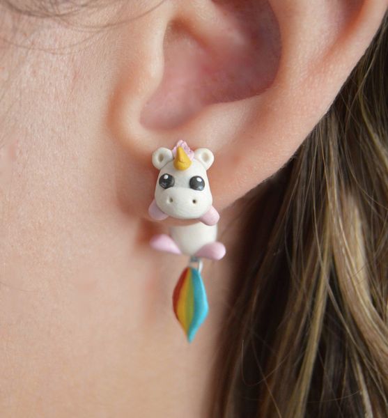 30 polymer clay cute unicorn earrings for women fashion jewelry handmade 3d pegasus horse stud earring girls kids gift, Golden;silver
30 polymer clay cute unicorn earrings for women fashion jewelry handmade 3d pegasus horse stud earring girls kids gift, Golden;silver