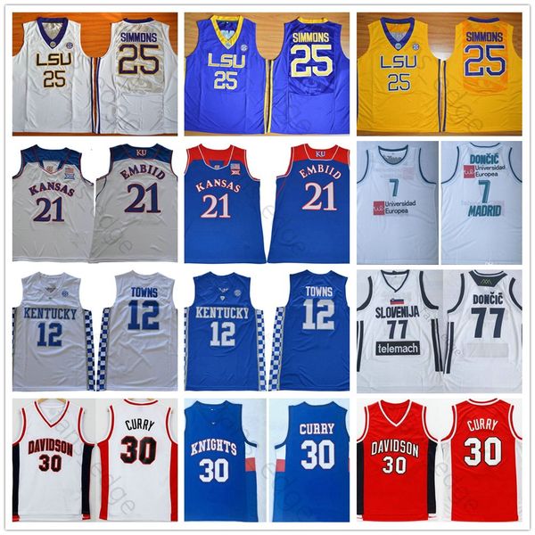 ncaa university klay 11 thompson stephen 30 curry karl-anthony 12 towns luka 77 doncic joel 21 embiid ben 25 simmons basketball jerseys, Black;red
ncaa university klay 11 thompson stephen 30 curry karl-anthony 12 towns luka 77 doncic joel 21 embiid ben 25 simmons basketball jerseys, Black;red