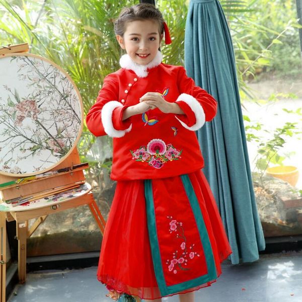 girls winter tutu dress chinese style embroidery cheongsam party dresses kids qipao for new year dresses 2018 new arrivals 2 pcs, Black;red
girls winter tutu dress chinese style embroidery cheongsam party dresses kids qipao for new year dresses 2018 new arrivals 2 pcs, Black;red