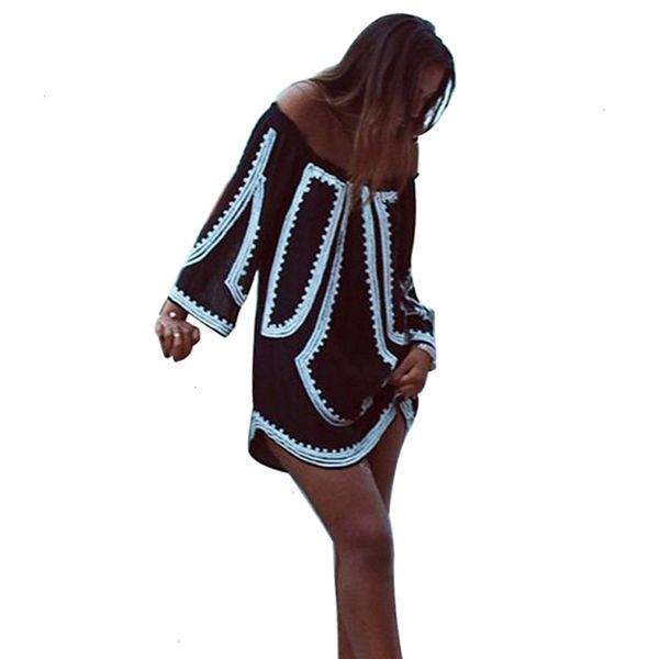 womens dresses long dress summer 2019 dress off shoulder loose printed party beach dress verano new designer clothes, Black;gray
womens dresses long dress summer 2019 dress off shoulder loose printed party beach dress verano new designer clothes, Black;gray