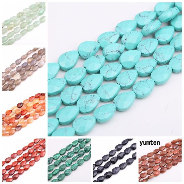 yumten pear turquoise beads 8mm*13mm natural stone bead diy beaded necklace accessories rose quartz jasper z jewelry making
yumten pear turquoise beads 8mm*13mm natural stone bead diy beaded necklace accessories rose quartz jasper z jewelry making
