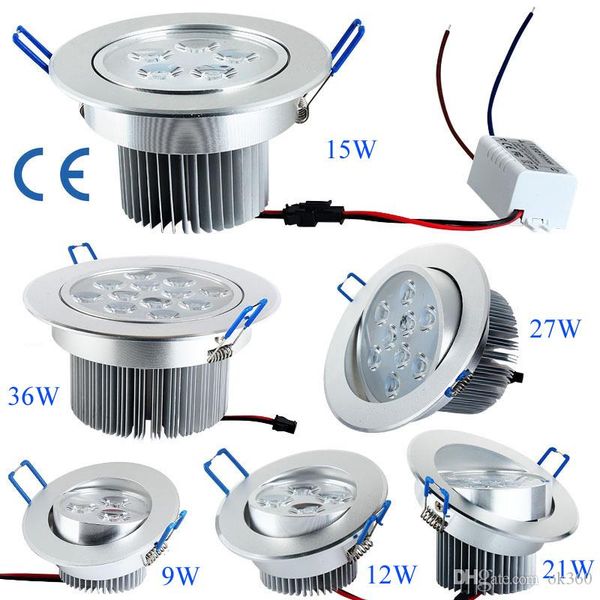 super bright 9w/12w/15w/21w/27w/36w led ceiling lights resessed lamp ac 85-265v dimmable led down lights warm/pure/cold white+drivers
super bright 9w/12w/15w/21w/27w/36w led ceiling lights resessed lamp ac 85-265v dimmable led down lights warm/pure/cold white+drivers