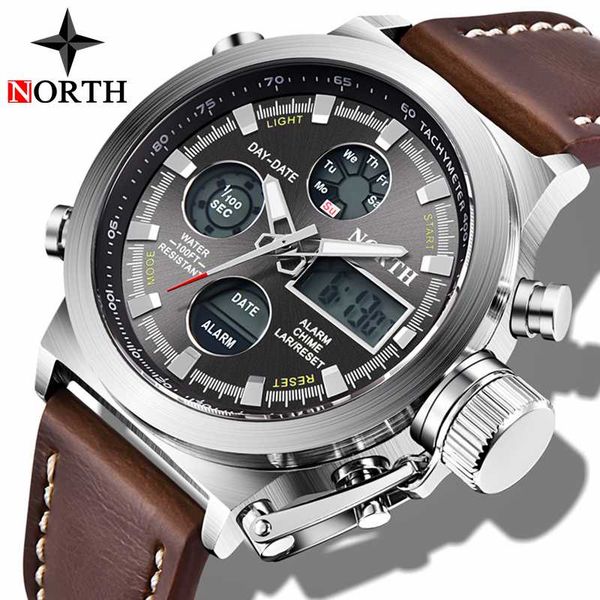 north mens watches leather casual quartz watch men analog waterproof sport watch man relogio masculino, Slivery;brown
north mens watches leather casual quartz watch men analog waterproof sport watch man relogio masculino, Slivery;brown
