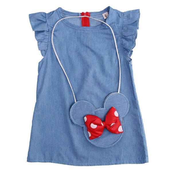 2019 cotton baby girl dress bowknot bag ruffles bow demin casual dresses cute cartoon summer clothes ss, Red;yellow
2019 cotton baby girl dress bowknot bag ruffles bow demin casual dresses cute cartoon summer clothes ss, Red;yellow