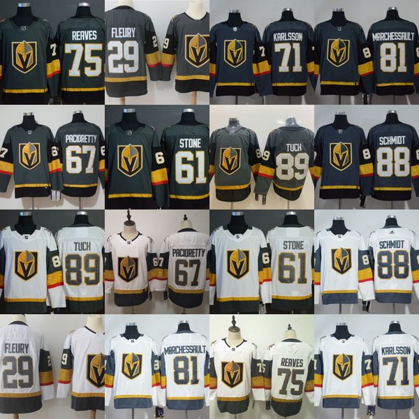 vegas golden knights 29 marc-andre fleury 75 ryan reaves 71 william karlsson 61 mark ston 67 max pacioretty mens kids women hockey jerseys, Black;red
vegas golden knights 29 marc-andre fleury 75 ryan reaves 71 william karlsson 61 mark ston 67 max pacioretty mens kids women hockey jerseys, Black;red