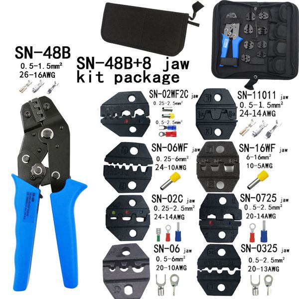 kit crimping plier sn-48b 8 jaw for tab 2.8 4.8 pulg/tube/insuated terminals kit bag electric clamp tools
kit crimping plier sn-48b 8 jaw for tab 2.8 4.8 pulg/tube/insuated terminals kit bag electric clamp tools