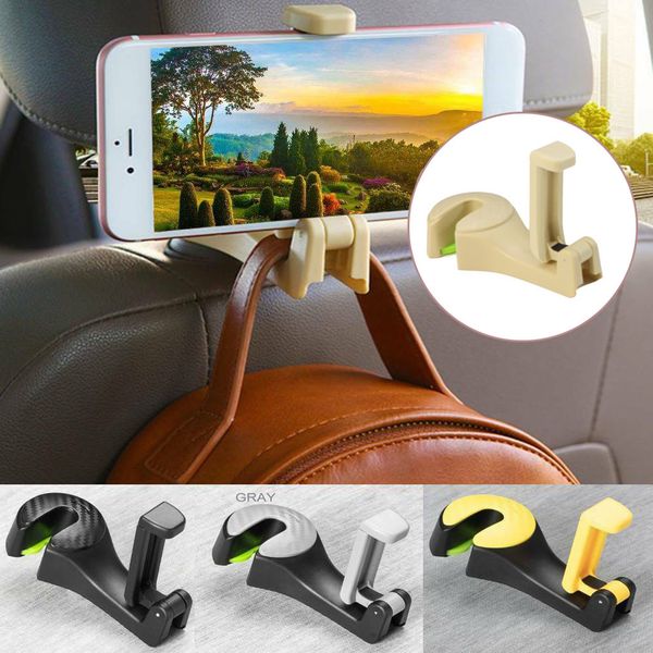 2 in 1 car headrest hook with phone holder seat back hanger for bag handbag purse grocery cloth foldble clips organizer #bl30
2 in 1 car headrest hook with phone holder seat back hanger for bag handbag purse grocery cloth foldble clips organizer #bl30