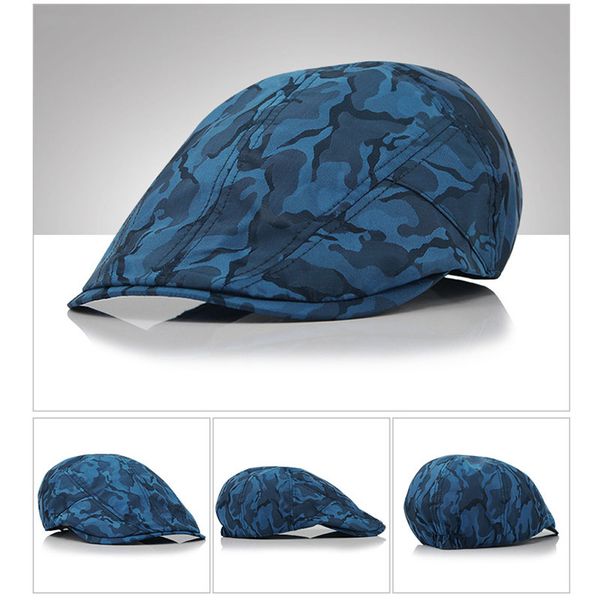 2019 men's classic camouflage beret summer cap adjustable hats solid color seam camouflage hat outdoor quick-drying sports beret, Blue;gray
2019 men's classic camouflage beret summer cap adjustable hats solid color seam camouflage hat outdoor quick-drying sports beret, Blue;gray