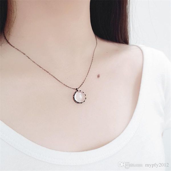 gunblack color chain necklace 1.6cm round white crystal pendant necklace 100% 925 sterling silver necklaces & pendants for women
gunblack color chain necklace 1.6cm round white crystal pendant necklace 100% 925 sterling silver necklaces & pendants for women