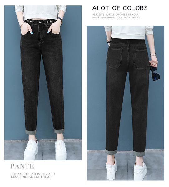 black the new tall waist straight nine minutes of pants loose tight waist torre pants, Blue
black the new tall waist straight nine minutes of pants loose tight waist torre pants, Blue