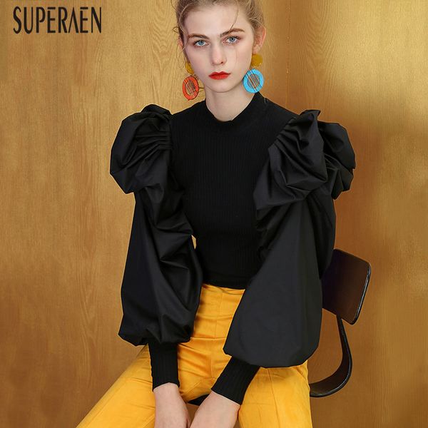 superaen 2019 new autumn and winter women pullovers sweaters solid color wild casual ladies sweaters long sleeve knit, White;black
superaen 2019 new autumn and winter women pullovers sweaters solid color wild casual ladies sweaters long sleeve knit, White;black