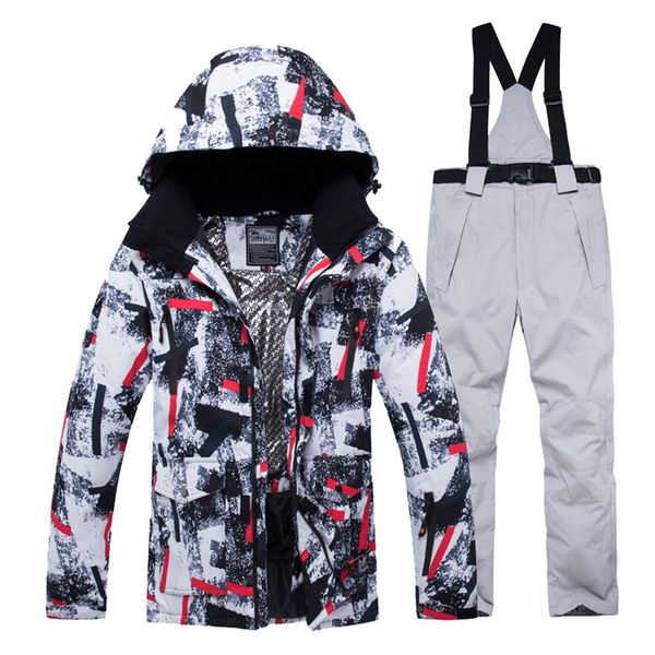 jacket + strap pant sets men's snow suit outdoor sports clothing snowboarding sets waterproof windproof winter costume ski wear
jacket + strap pant sets men's snow suit outdoor sports clothing snowboarding sets waterproof windproof winter costume ski wear