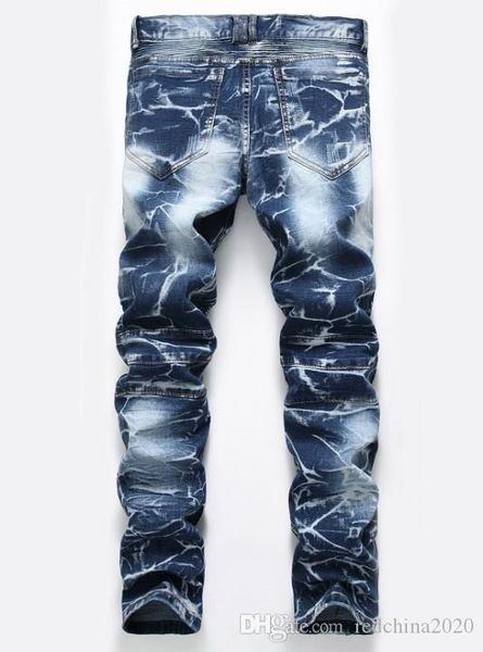2020 brand distressed ripped mens designer printed slim fit jeans denim straight graffiti washed destroyed patches trousers 3893, Blue
2020 brand distressed ripped mens designer printed slim fit jeans denim straight graffiti washed destroyed patches trousers 3893, Blue