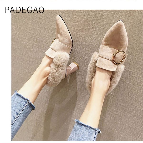 womens winter shoes 2019 high heels korean pumps warm casual faux fur shoes, Black
womens winter shoes 2019 high heels korean pumps warm casual faux fur shoes, Black