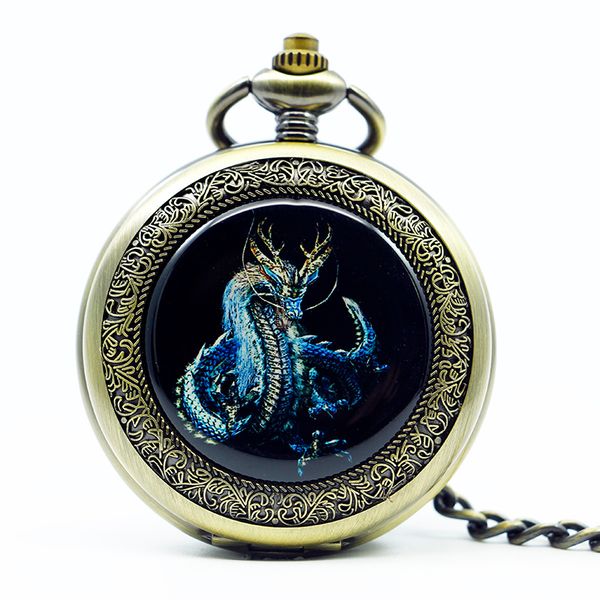new retro silver dragon mechanical hand winding men pocket watch pendant necklace chain carving steampunk man women's gift, Slivery;golden
new retro silver dragon mechanical hand winding men pocket watch pendant necklace chain carving steampunk man women's gift, Slivery;golden