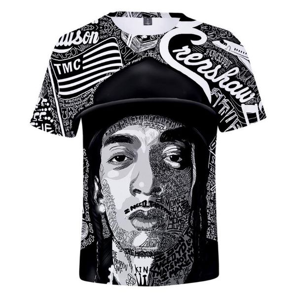 customized nipsey hussle short sleeved american rapper european and american trend 3d tshirt loose printed sports tees, White;black
customized nipsey hussle short sleeved american rapper european and american trend 3d tshirt loose printed sports tees, White;black
