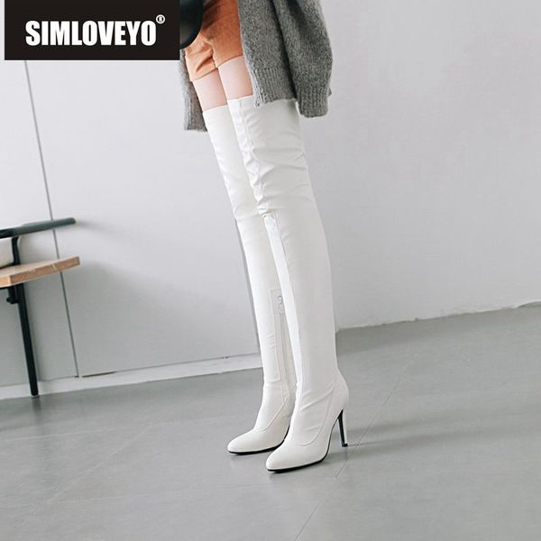 simloveyo female boots thin high heels shoes women over the knee zipper slip on mujer slim long boots botas pointed toe b919, Black
simloveyo female boots thin high heels shoes women over the knee zipper slip on mujer slim long boots botas pointed toe b919, Black
