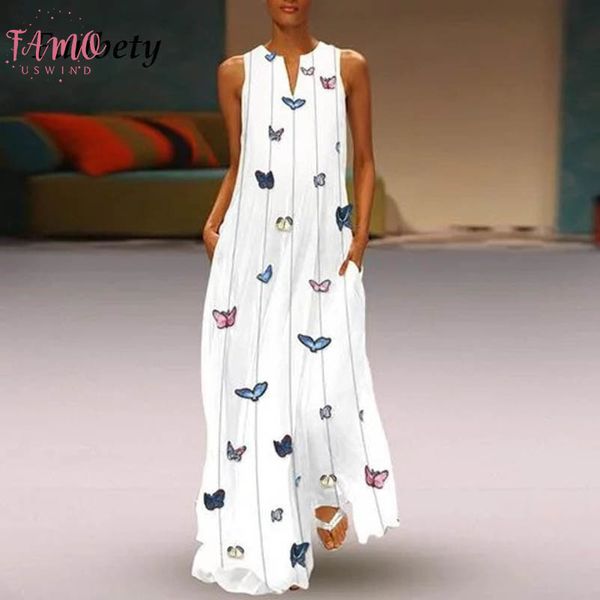 butterfly print maxi dress women sleeveless casual long dresses 2019 summer pocket elegant white holiday dresses, Black;gray
butterfly print maxi dress women sleeveless casual long dresses 2019 summer pocket elegant white holiday dresses, Black;gray