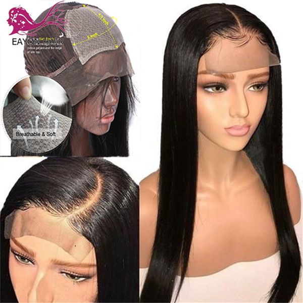 eayon 5x4.5 silk base wigs remy brazilian 13x6 lace front human hair wigs silky straight with baby hair 130 density for women, Black;brown
eayon 5x4.5 silk base wigs remy brazilian 13x6 lace front human hair wigs silky straight with baby hair 130 density for women, Black;brown
