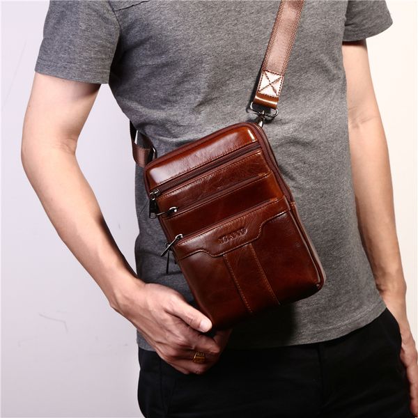 vintage men soft genuine leather chest bags male solid shoulder bag travel portable messenger crossbody bag phone coin pouch
vintage men soft genuine leather chest bags male solid shoulder bag travel portable messenger crossbody bag phone coin pouch