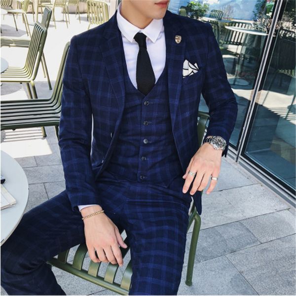 classic men formal suits , business banquet men suit jacket + vest + pants size xxxl 4xl plaid suits high quality, White;black
classic men formal suits , business banquet men suit jacket + vest + pants size xxxl 4xl plaid suits high quality, White;black