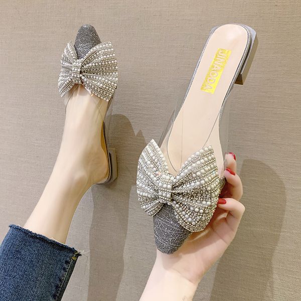 2020 summer women slippers pearl slip on flat shoes pointed toe bling shoes cute bow slipper rhinestone ladies 8063l, Black
2020 summer women slippers pearl slip on flat shoes pointed toe bling shoes cute bow slipper rhinestone ladies 8063l, Black