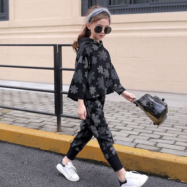 autumn kids children's clothing girls print flower hoodie+ pants set kids clothes suit 4-12 years children's clothing t200414, White
autumn kids children's clothing girls print flower hoodie+ pants set kids clothes suit 4-12 years children's clothing t200414, White