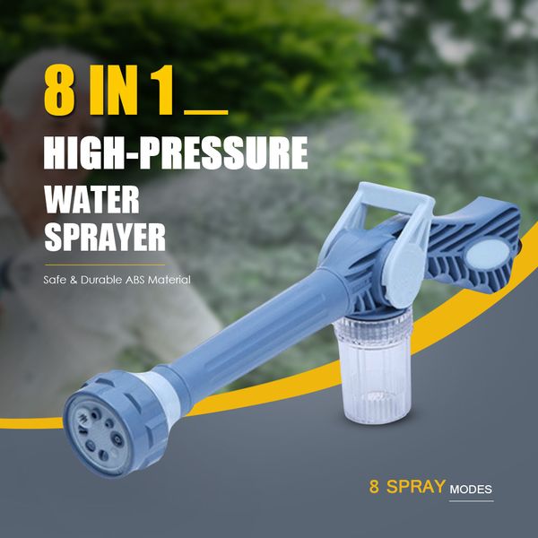 8 spray modes car stying high-pressure water washer with soap dispenser standard hose adapter for car home garden
8 spray modes car stying high-pressure water washer with soap dispenser standard hose adapter for car home garden