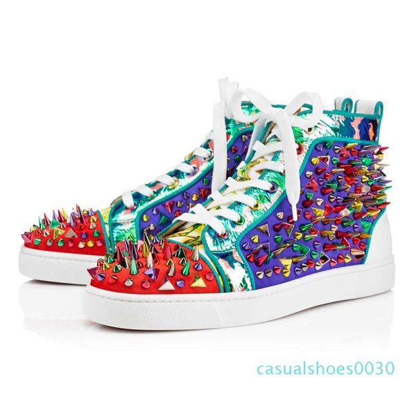 designer shoes suede spike bottoms casual shoes for women mens triple white black red multi-color party wedding flat rivet sneakers t06
designer shoes suede spike bottoms casual shoes for women mens triple white black red multi-color party wedding flat rivet sneakers t06