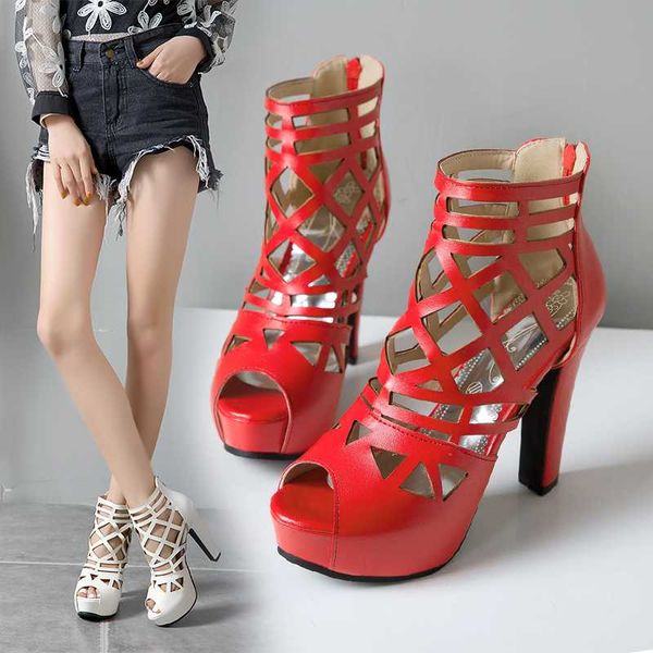 women high heels sandals 11.5cm platform shoes party pumps shoes women gladiator platform sandals size 34-43, Black
women high heels sandals 11.5cm platform shoes party pumps shoes women gladiator platform sandals size 34-43, Black