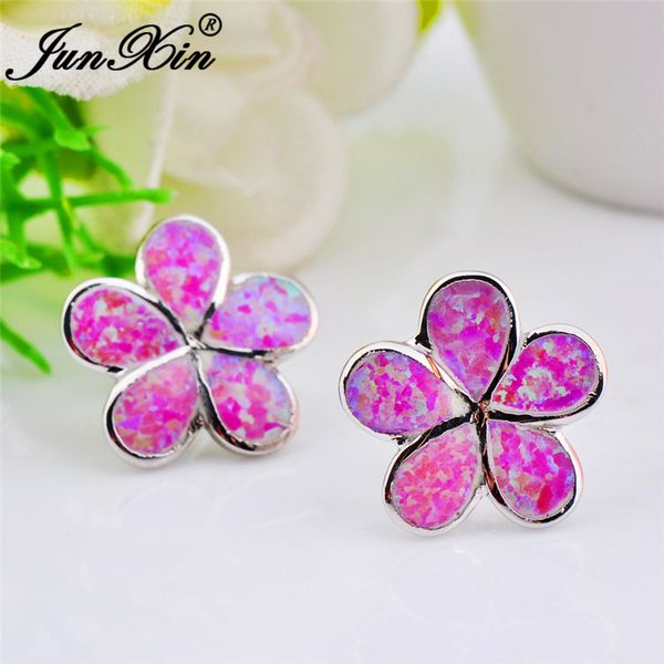 plant flower earrings rose red fire opal earrings for women 925 silver vintage christmas day wedding ear studs jewelry, Golden;silver
plant flower earrings rose red fire opal earrings for women 925 silver vintage christmas day wedding ear studs jewelry, Golden;silver