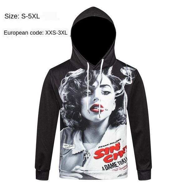 mens designer 3d hooded sweater smoking female digital print flower figure nightclub hoodie long sleeve clothing, Black
mens designer 3d hooded sweater smoking female digital print flower figure nightclub hoodie long sleeve clothing, Black