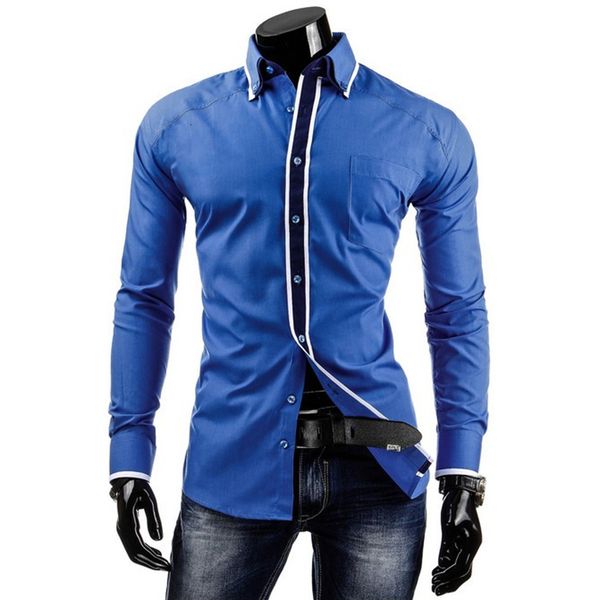 fashion color patchwork men's shirts casual young man uk style boys slim fit -2xl clothes wholesale ing, White;black
fashion color patchwork men's shirts casual young man uk style boys slim fit -2xl clothes wholesale ing, White;black