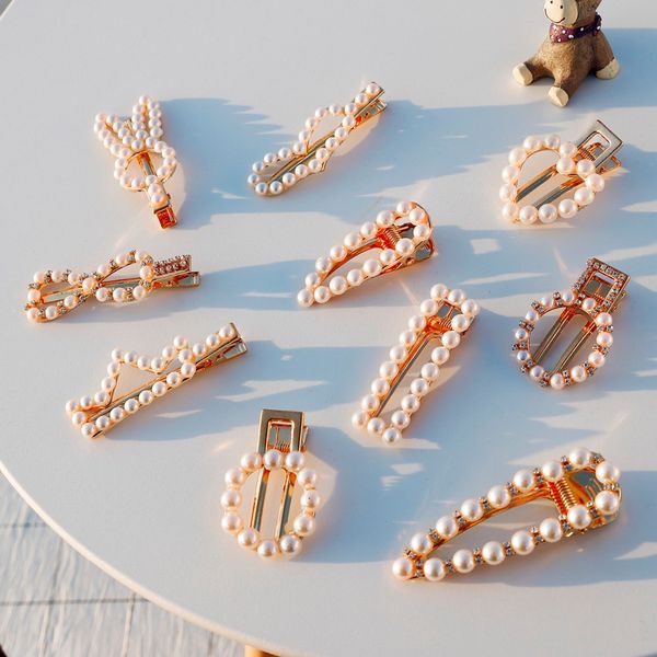 1pc pearl hair clips alloy hairpins korea style geometric metal barrettes girls hair grips styling accessories
1pc pearl hair clips alloy hairpins korea style geometric metal barrettes girls hair grips styling accessories