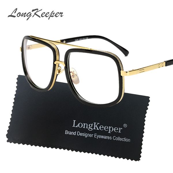 longkeeper gold metal eye glasses frames for men brand flat big black square frame glasses optical male female gafas
longkeeper gold metal eye glasses frames for men brand flat big black square frame glasses optical male female gafas