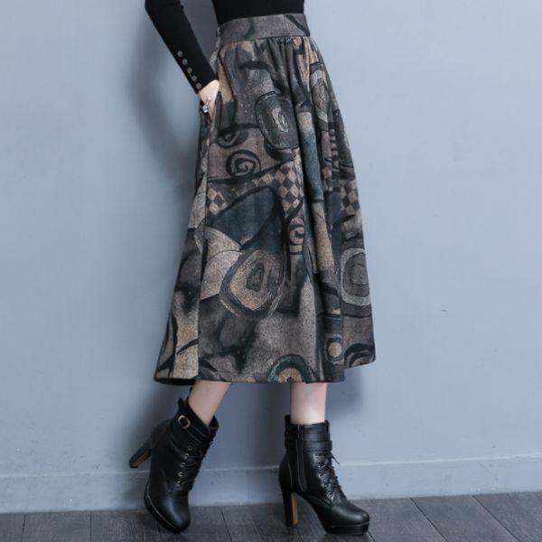 skirts plus size 4xl vintage woolen womens print winter skirt jupe high waist maxi long pleated tutu aq773, Black
skirts plus size 4xl vintage woolen womens print winter skirt jupe high waist maxi long pleated tutu aq773, Black