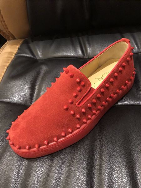 fast shipping platform men and women shoes wild vintage luxury rhinestone rivets women's shoes men's shoes loafers casual red outs, Black
fast shipping platform men and women shoes wild vintage luxury rhinestone rivets women's shoes men's shoes loafers casual red outs, Black