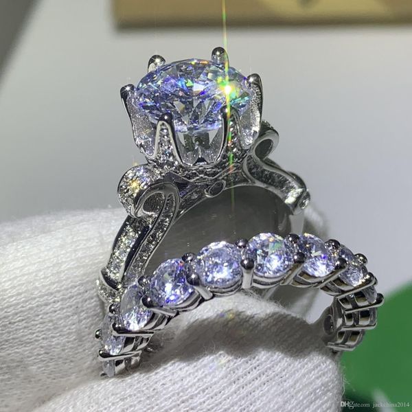 choucong corwn wedding ring for women selliing jewelry 925 sterling silver round cut white z cz diamond bridal ring set gift sz5-10, Slivery;golden
choucong corwn wedding ring for women selliing jewelry 925 sterling silver round cut white z cz diamond bridal ring set gift sz5-10, Slivery;golden