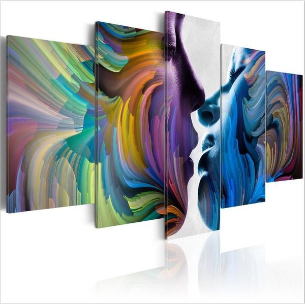 no frame)5pcs/set modern abstract kiss of colors art print frameless canvas painting wall picture home decoration
no frame)5pcs/set modern abstract kiss of colors art print frameless canvas painting wall picture home decoration