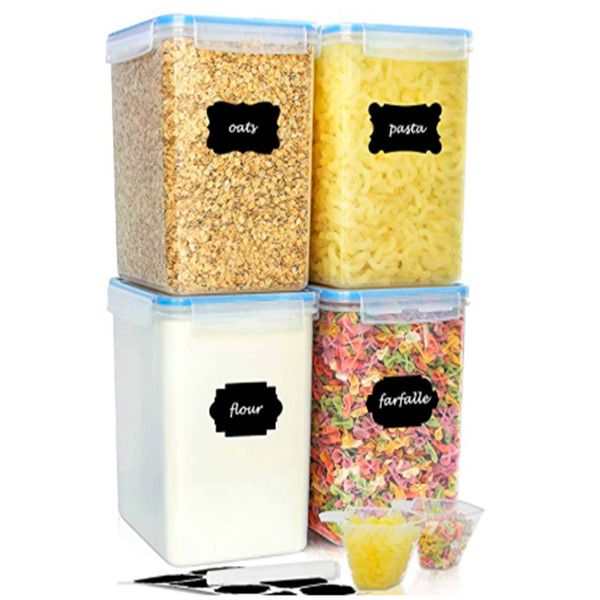 buways extra large 5.5 qt airtight food storage containers (set of 4) - bpa-pantry bulk kitchen containers for flour
buways extra large 5.5 qt airtight food storage containers (set of 4) - bpa-pantry bulk kitchen containers for flour