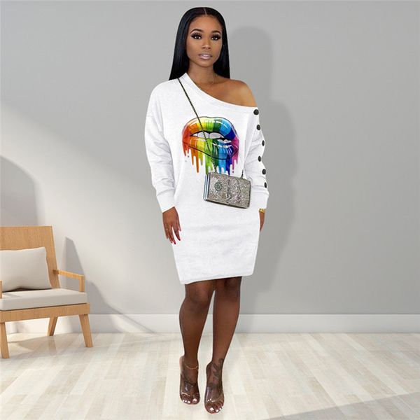 2020 women dresses ladies casual lip printed dew shoulder one-piece dress female spring knee-length skirts long sleeve clothes e22702, Red;yellow
2020 women dresses ladies casual lip printed dew shoulder one-piece dress female spring knee-length skirts long sleeve clothes e22702, Red;yellow