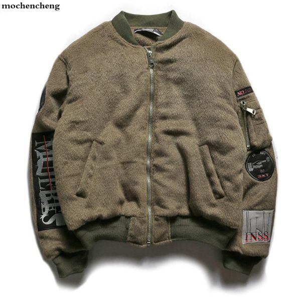vintage mens bomber jackets 2018 autumn winter patchwork embroidery high street warm male steeetwear wa47, Black;brown
vintage mens bomber jackets 2018 autumn winter patchwork embroidery high street warm male steeetwear wa47, Black;brown