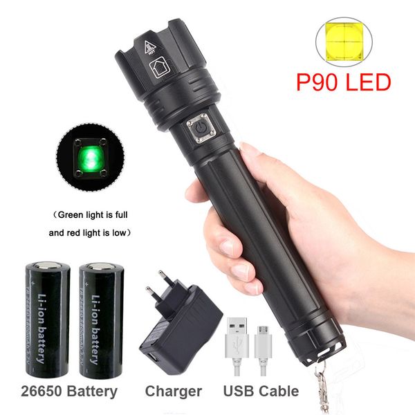 aluminum alloy p90 led flashlight telescopic zoom torch strong light usb charging use 18650/26650 for searching camping lamp
aluminum alloy p90 led flashlight telescopic zoom torch strong light usb charging use 18650/26650 for searching camping lamp