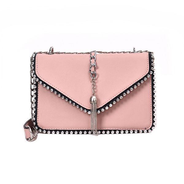 british fashion simple small square bag women's designer handbag 2019 high-quality pu leather rivet tassel chain shoulder bags
british fashion simple small square bag women's designer handbag 2019 high-quality pu leather rivet tassel chain shoulder bags