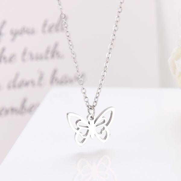 fashion jewelry high-quality stainless steel ladies cute butterfly pendant necklaces gold and silver color necklace engagement jewelry
fashion jewelry high-quality stainless steel ladies cute butterfly pendant necklaces gold and silver color necklace engagement jewelry