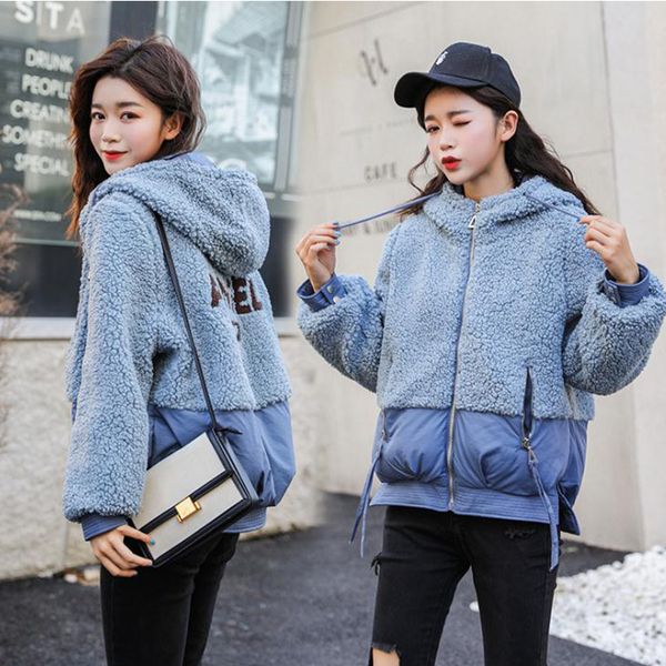 new arrival winter autumn lamb wool women short cotton padded fashion thick korean style girls down jacket warm girl coats, Black
new arrival winter autumn lamb wool women short cotton padded fashion thick korean style girls down jacket warm girl coats, Black